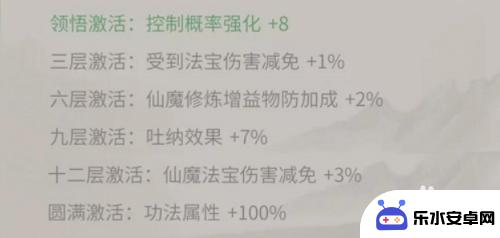 一念逍遥二十二阶功法法修 一念逍遥二十二阶功法属性效果对比