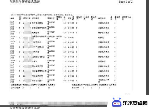 手机成绩单怎么设置打印 高校教务系统成绩单电子版打印方法