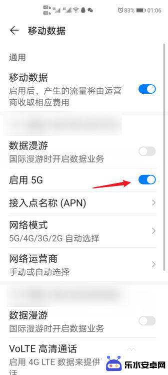 华为手机5g开关怎么设置 华为手机如何设置5G网络